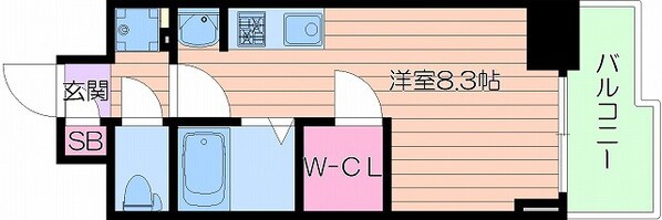 ララプレイス四天王寺夕陽ヶ丘の物件間取画像